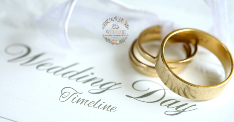 wedding day timeline