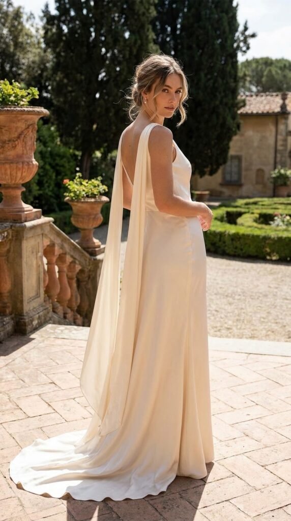 Satin and Silk Wedding Dresses