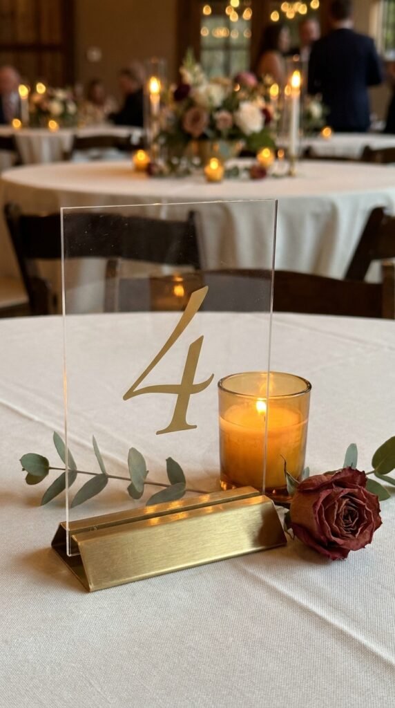 Wedding Table Number Ideas