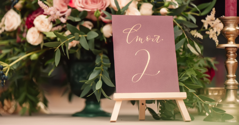 Wedding Table Number